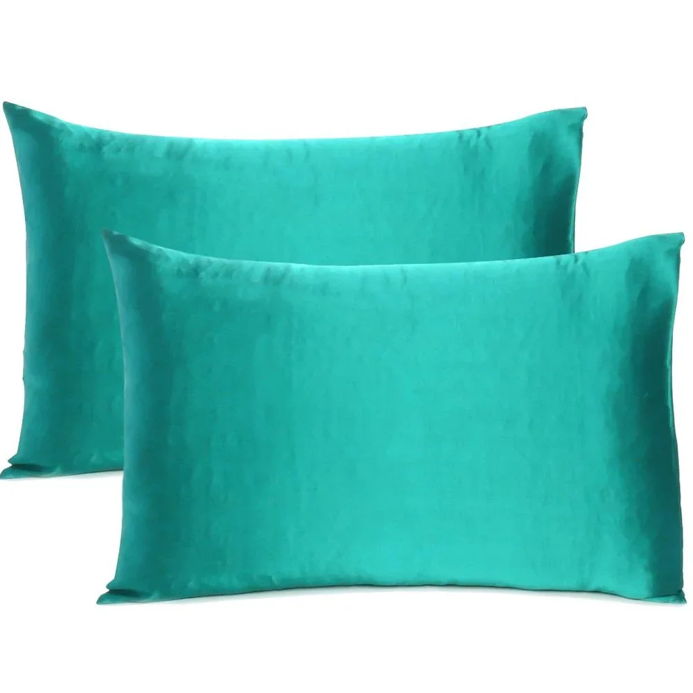 Oussum Home Decor Luxury Standard Bedding Pillowcase for Hair and Skin Set of 2